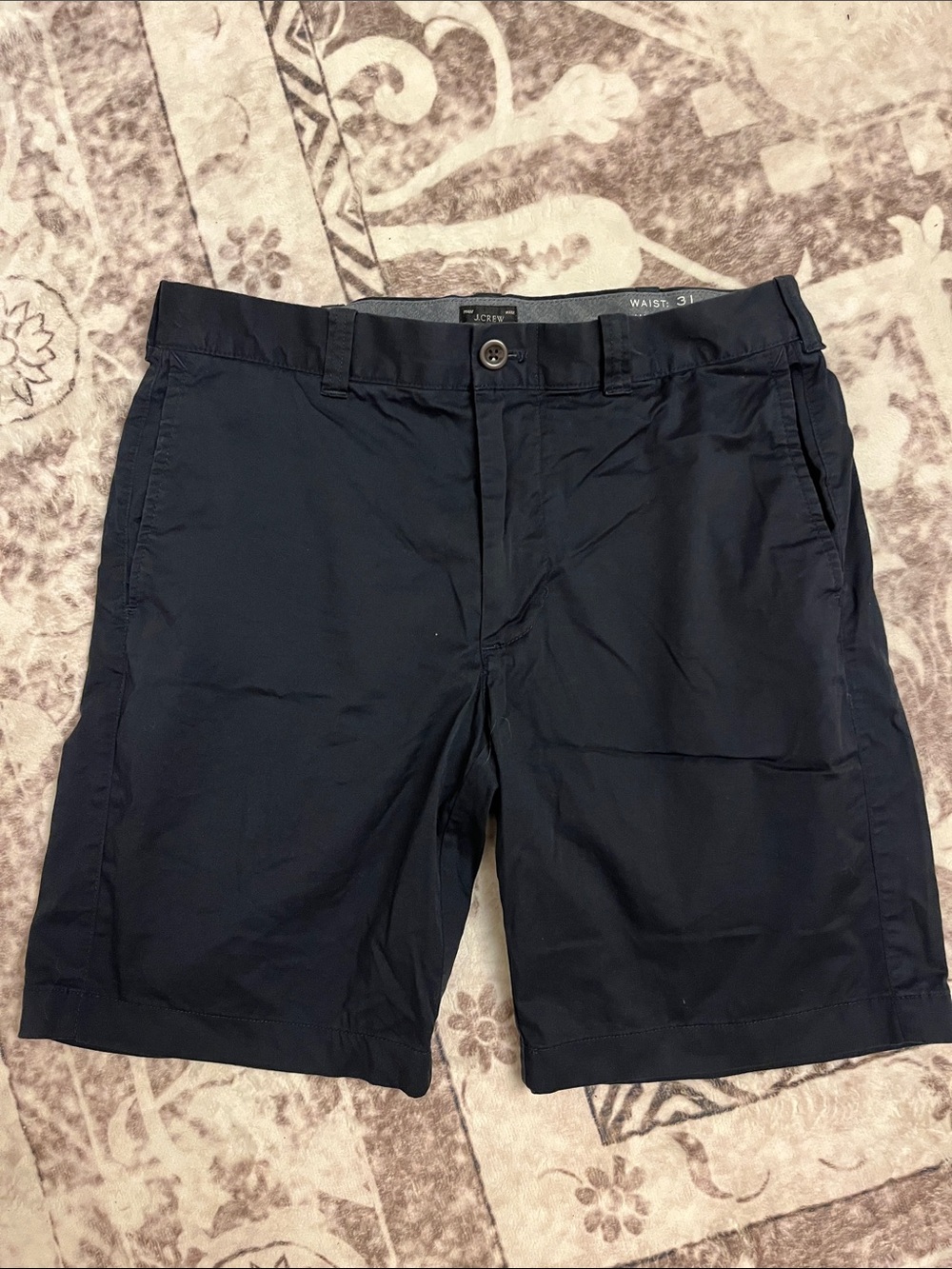 J. Crew Men's Navy Flat Front Shorts
